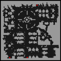 mini-mapa da Antesala das ruínas corrompidas